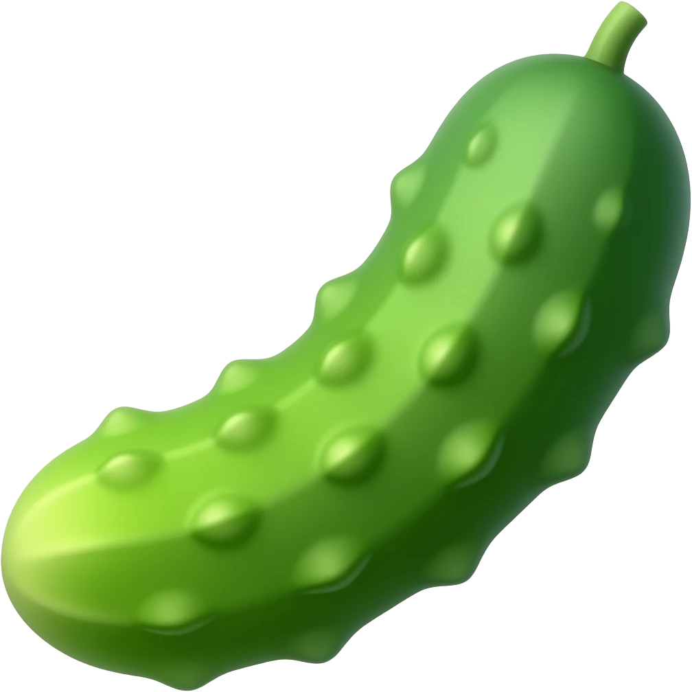 add a swinging cucumber emoji
