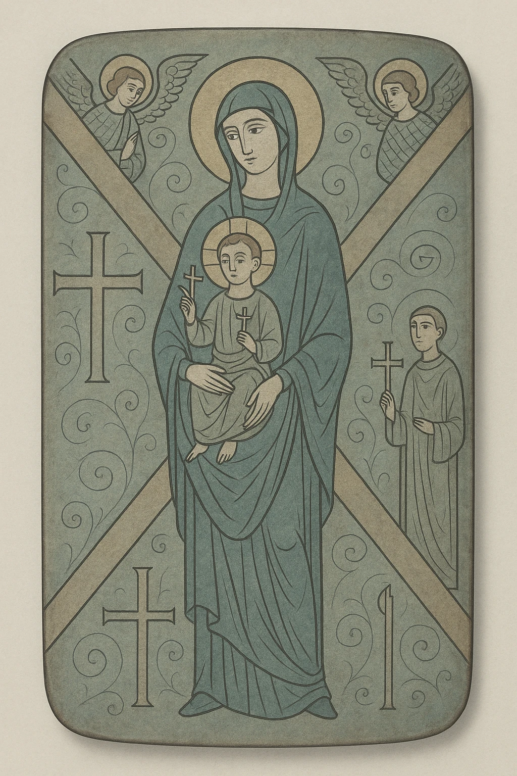(img2img: strenght:=0.1) <ReferenceOnly-V3> inpaint religious theme onto the shield oil painting style flat image oil cracks countour
medieval shield art emoji