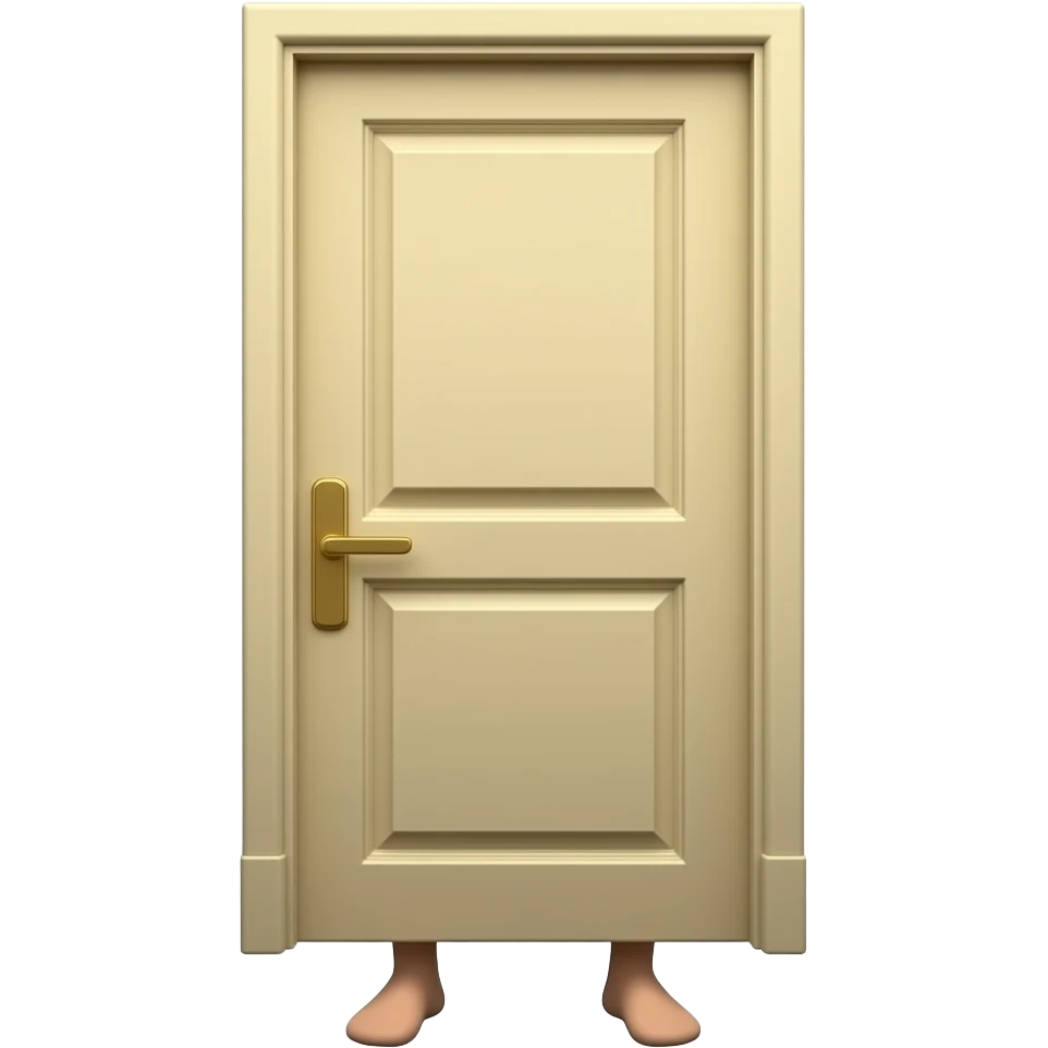 Door with legs with no arms emoji