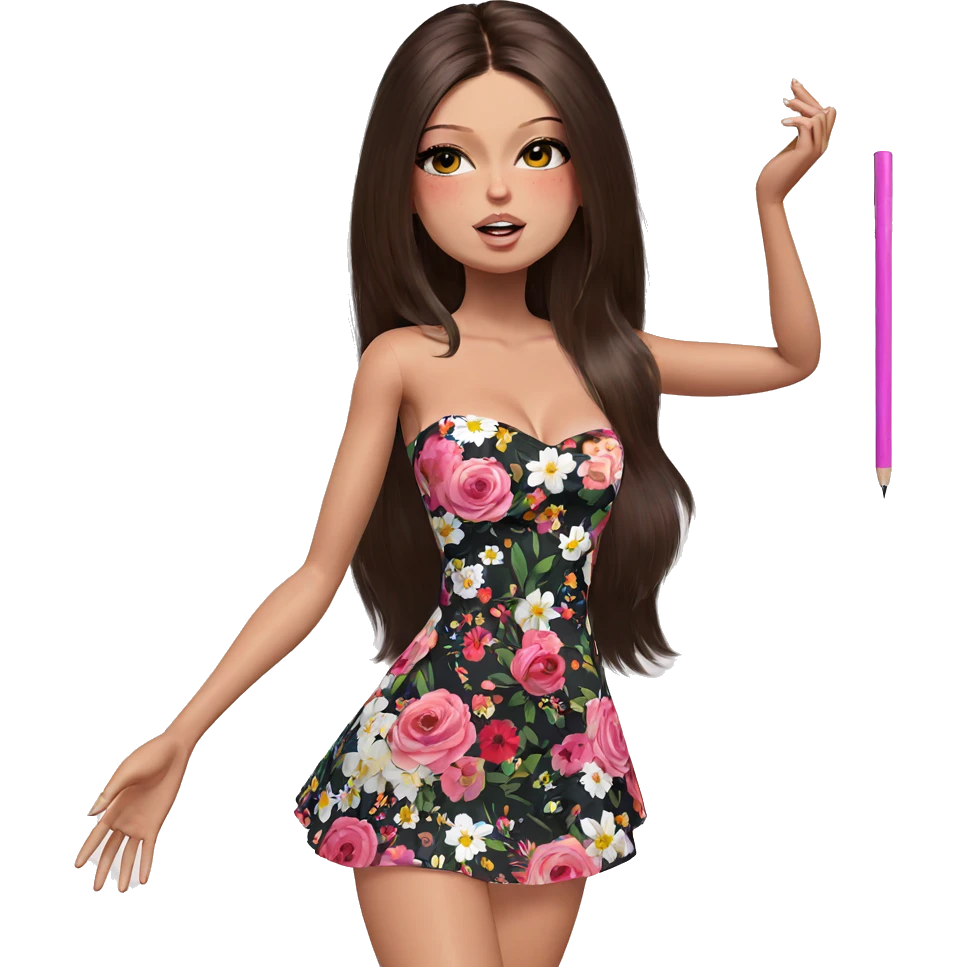 floral beauty in a dress emoji