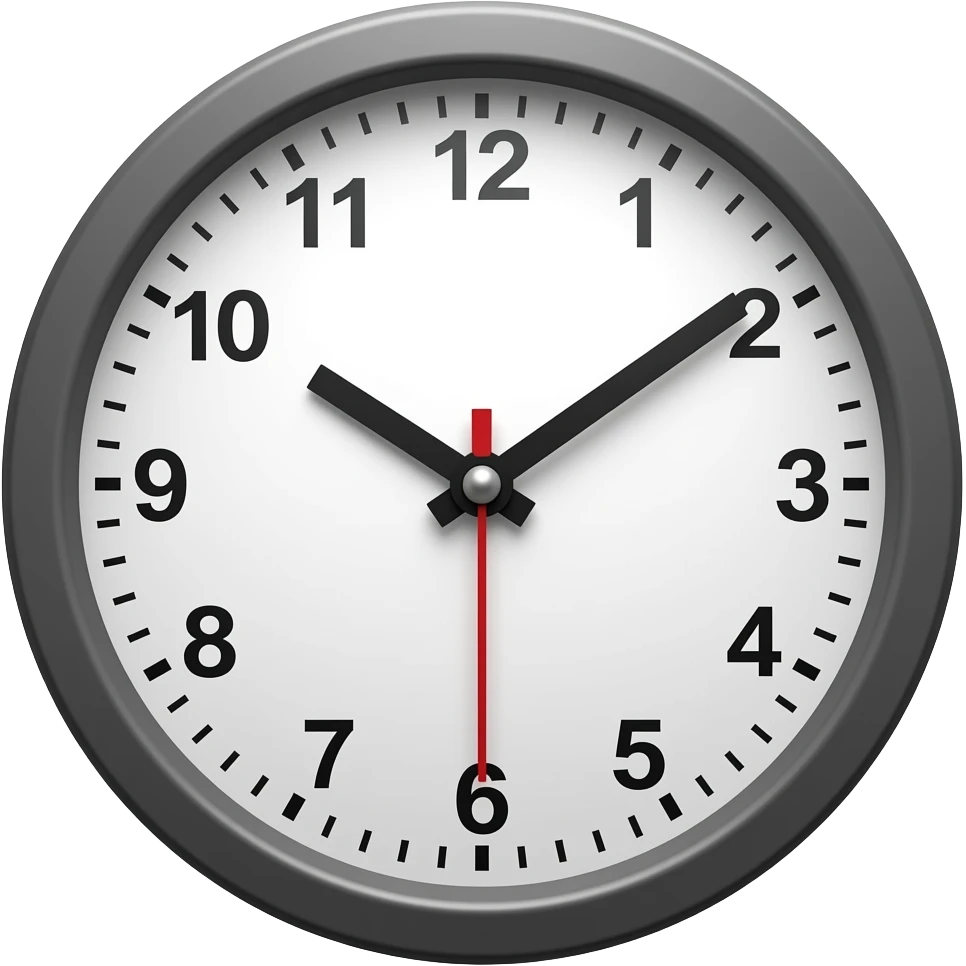 Clock 30 minutes emoji