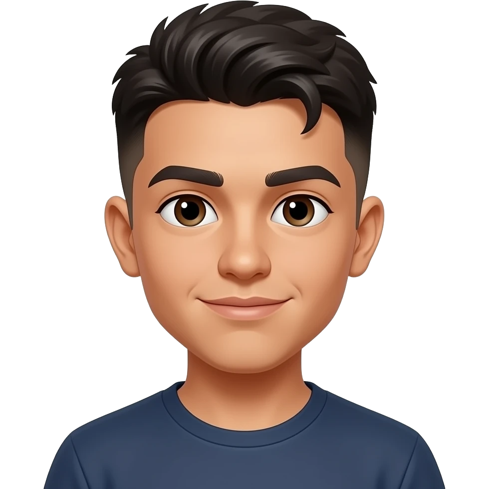 hispanic, 15 yrs, with a low taper fade emoji