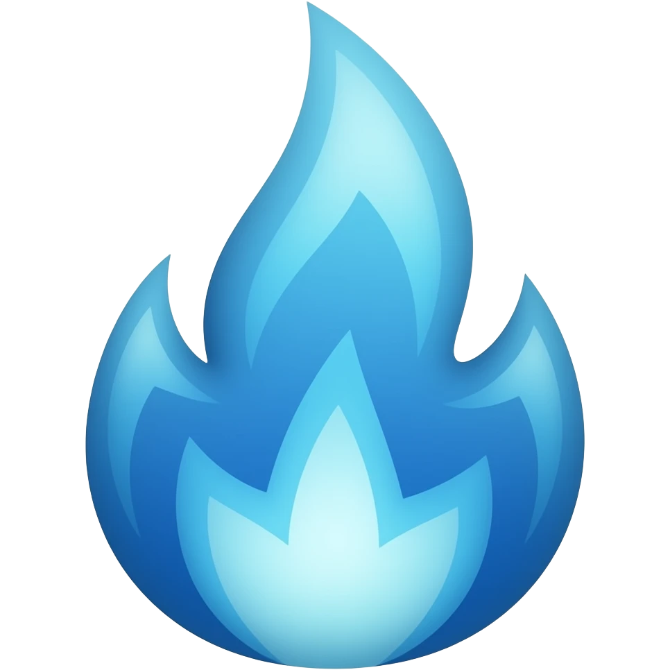 Fuego azul emoji