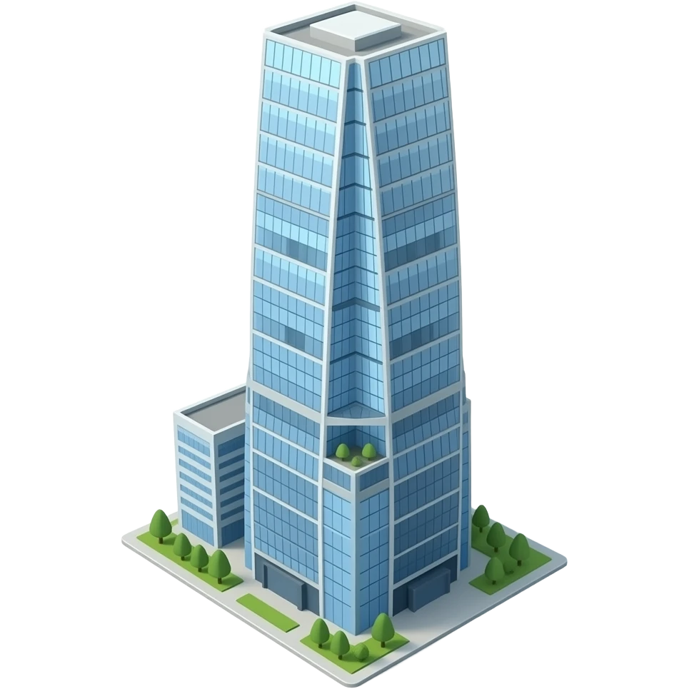 tallest modern tower transparent background emoji