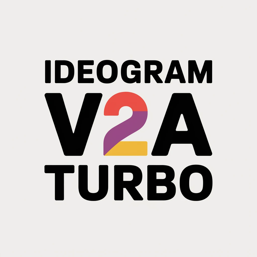 make a colorful text of "Ideogram V2a Turbo" emoji