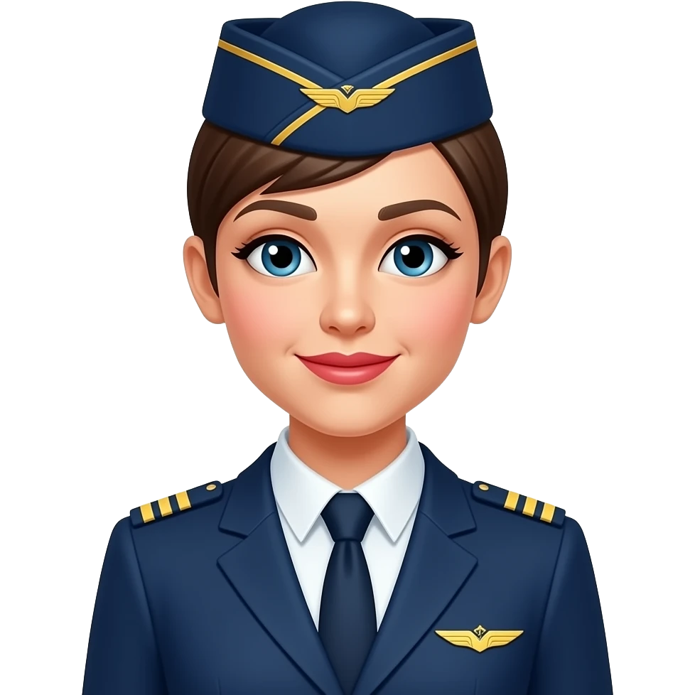 airplane strewadess emoji