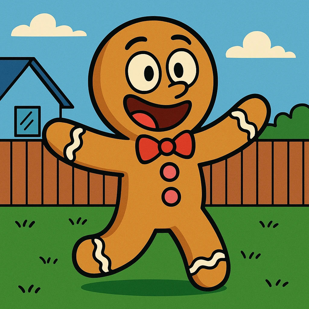 gingerbread man emoji