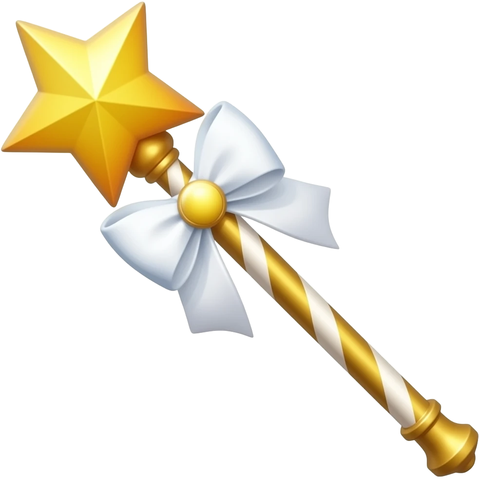Yellow sailor moon wand emoji