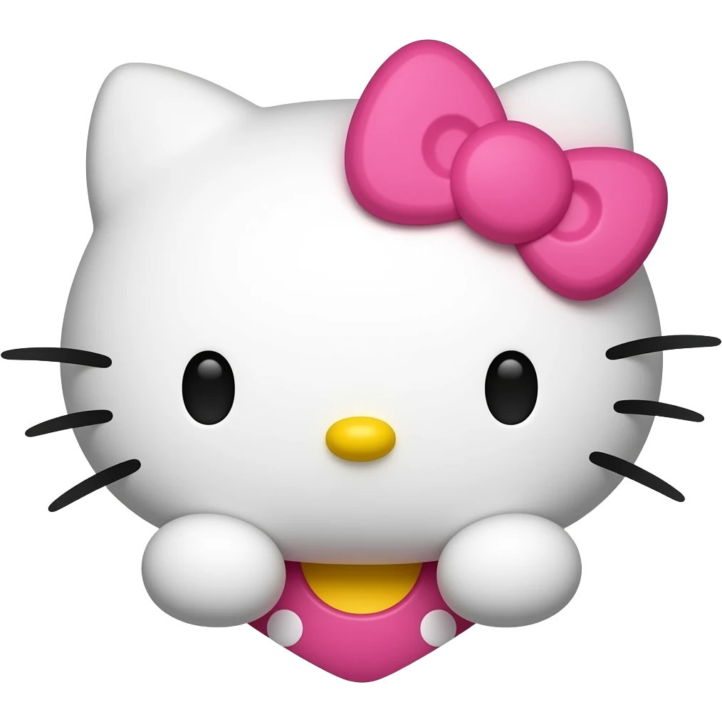 Hello kitty heart emoji