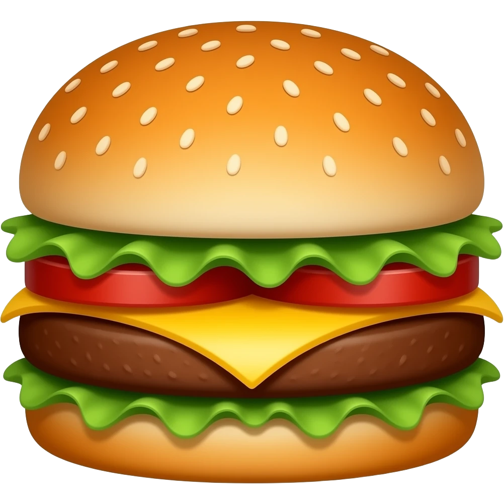chicken burger meat emoji