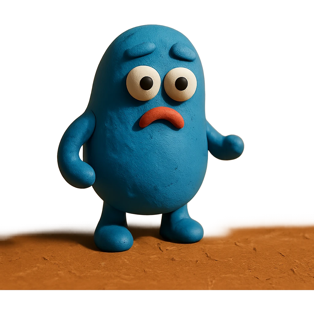 blue bean emoji