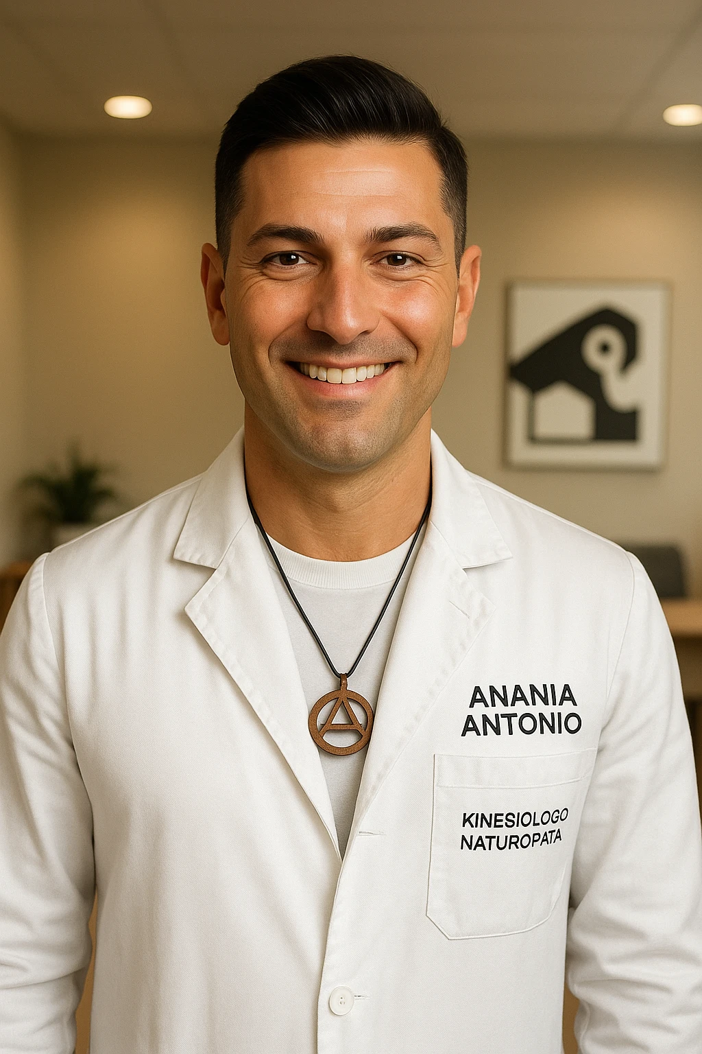 Kinesiologo chiamato Antonio Anania, immagini iperrealistiche emoji