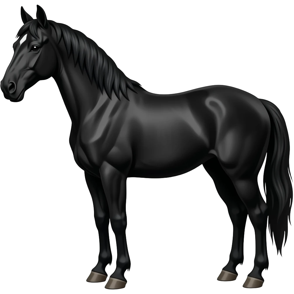 Black horse emoji