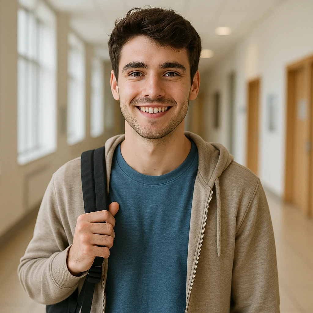 A student male emoji