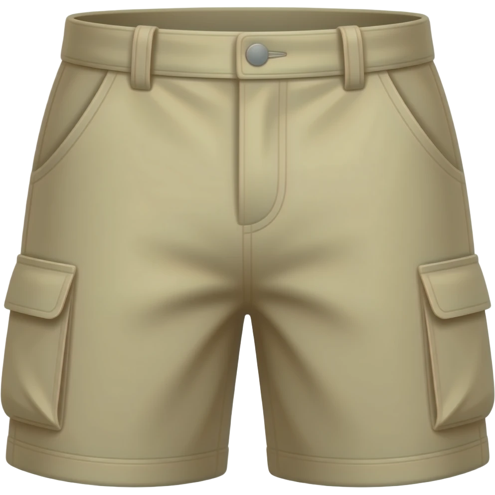 beige cargo shorts emoji emoji