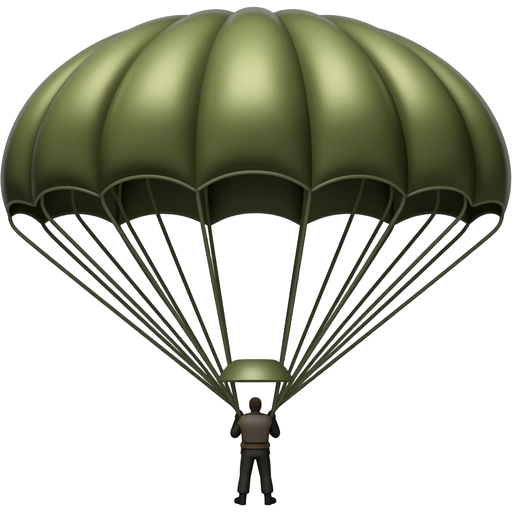WWII parachute emoji