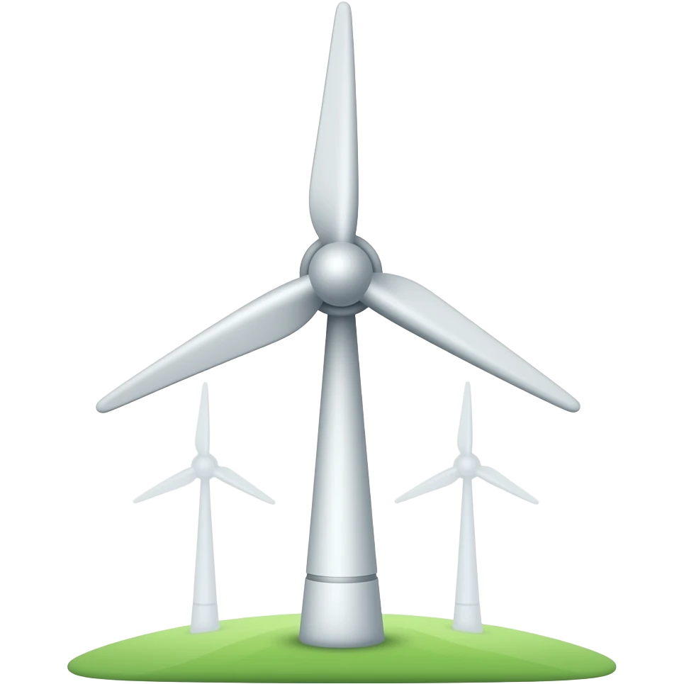 Wind turbine emoji