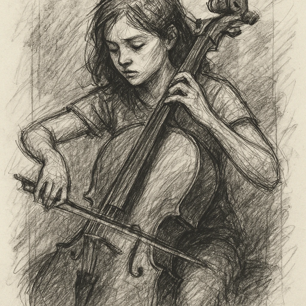 girl playing cello emoji