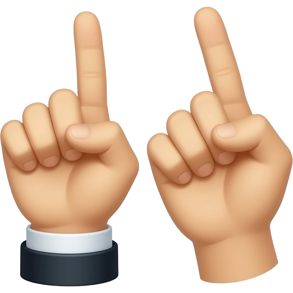 pointing at you hand emoji