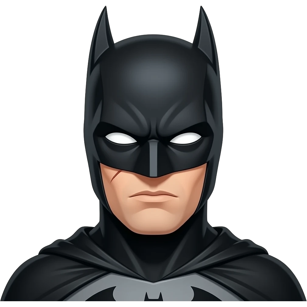 Batman round face emoji
