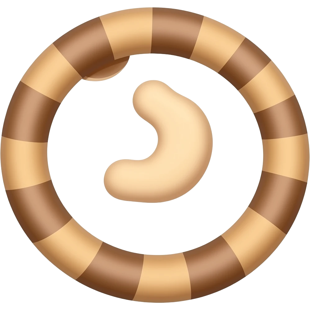 simple cartoon monkey tail emoji