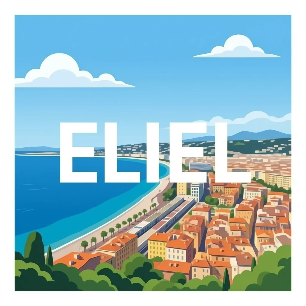 Nice avec texte ELIEL emoji