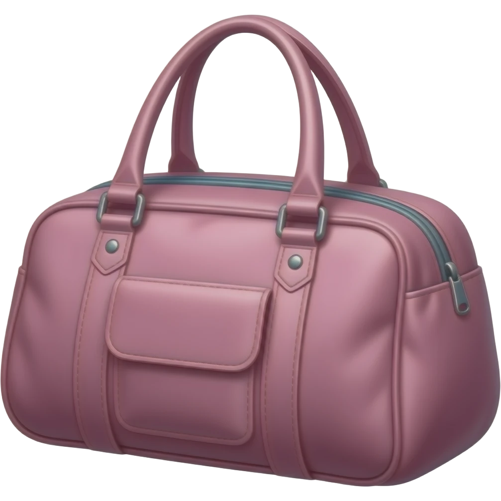 Pink gym bag emoji
