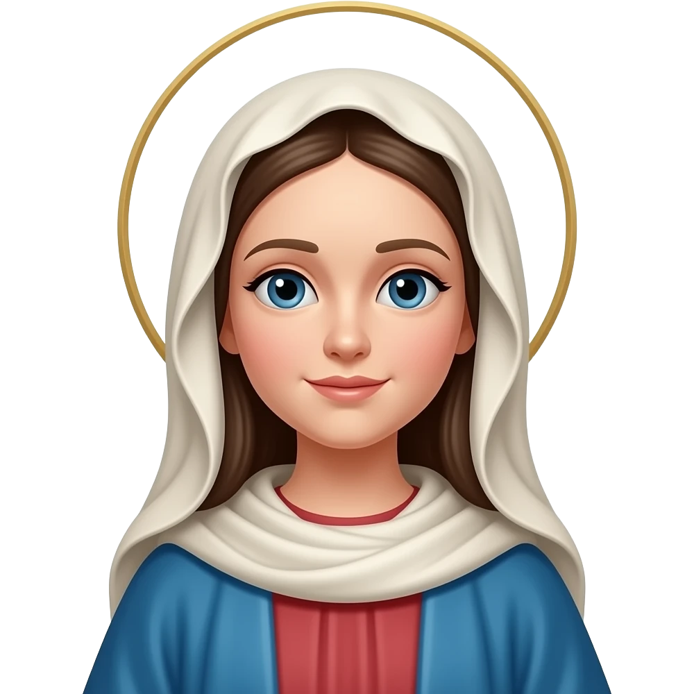 Cree un emojie de la sainte marie emoji