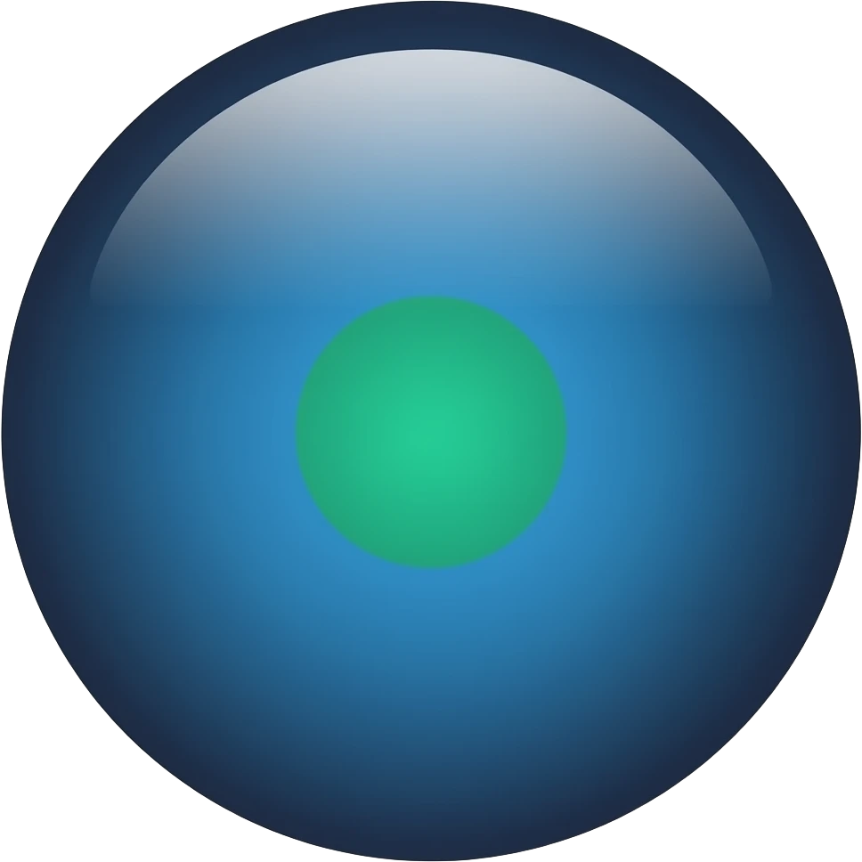 A subtle radial gradient. The center is a deep slate-blue (#1E293B), and the outer edge is a dark, near-black slate (#0F172A). The gradient should be smooth, designed to provide depth for the green dot without overpowering it. emoji