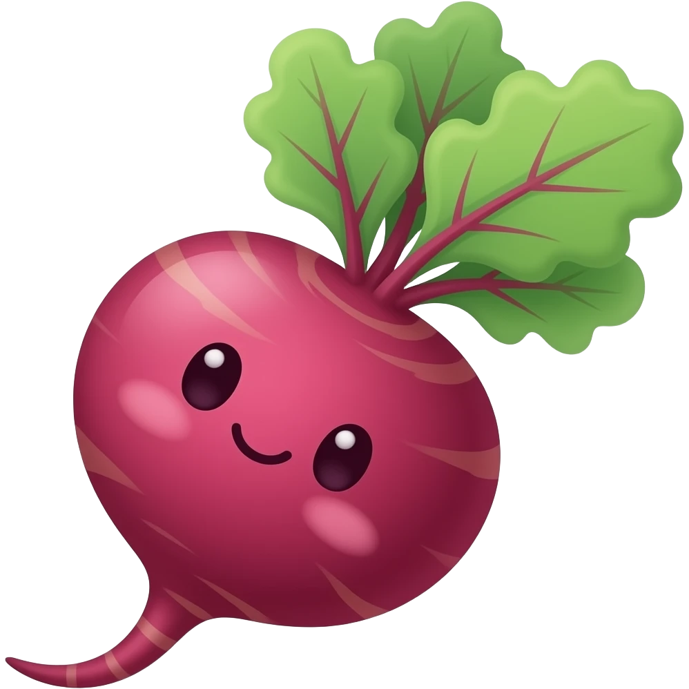 Kawaii remolacha emoji