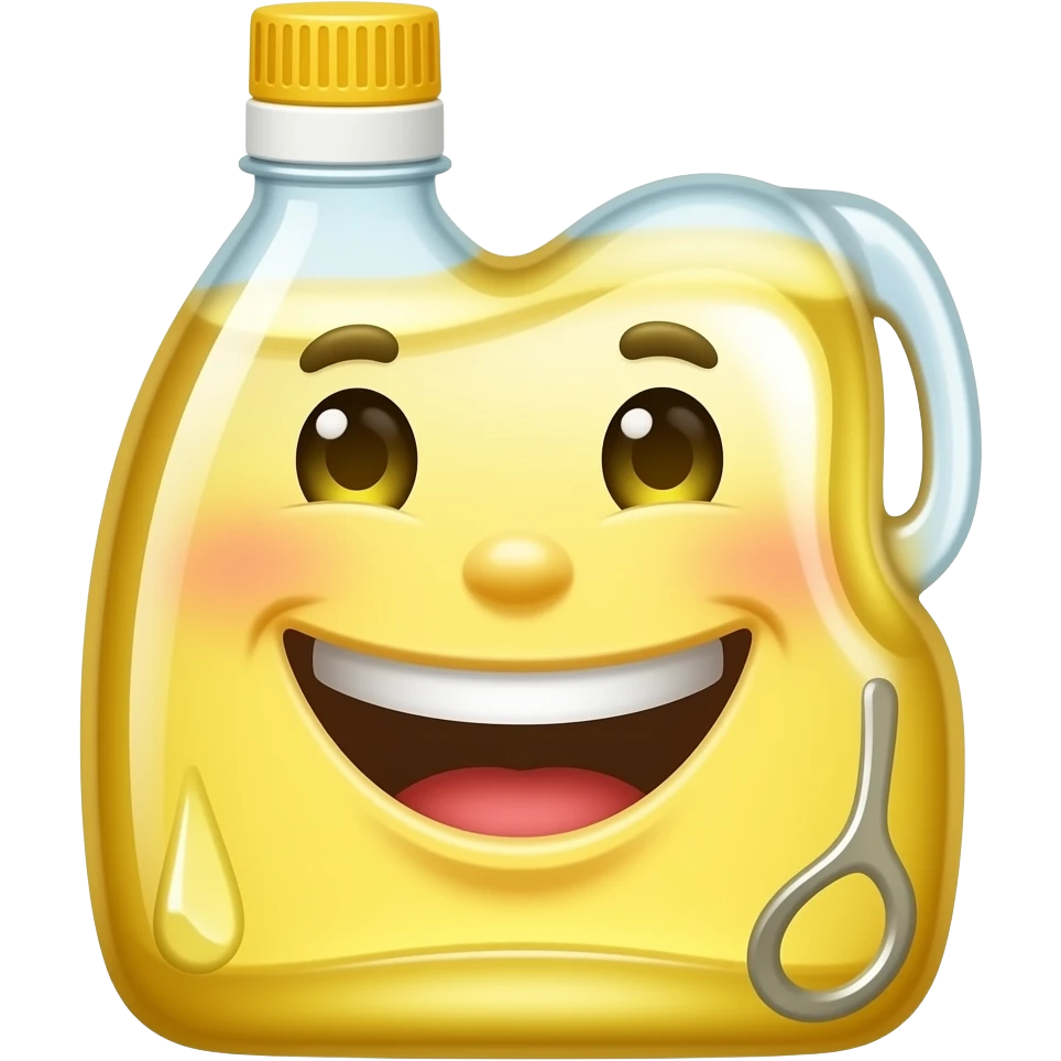 Laughing cooking oil emoji