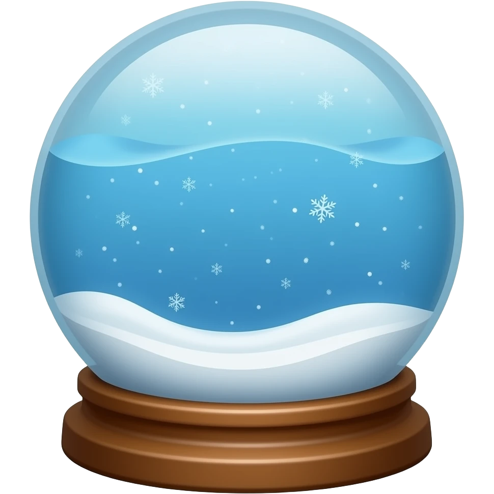 Ocean snowglobe emoji