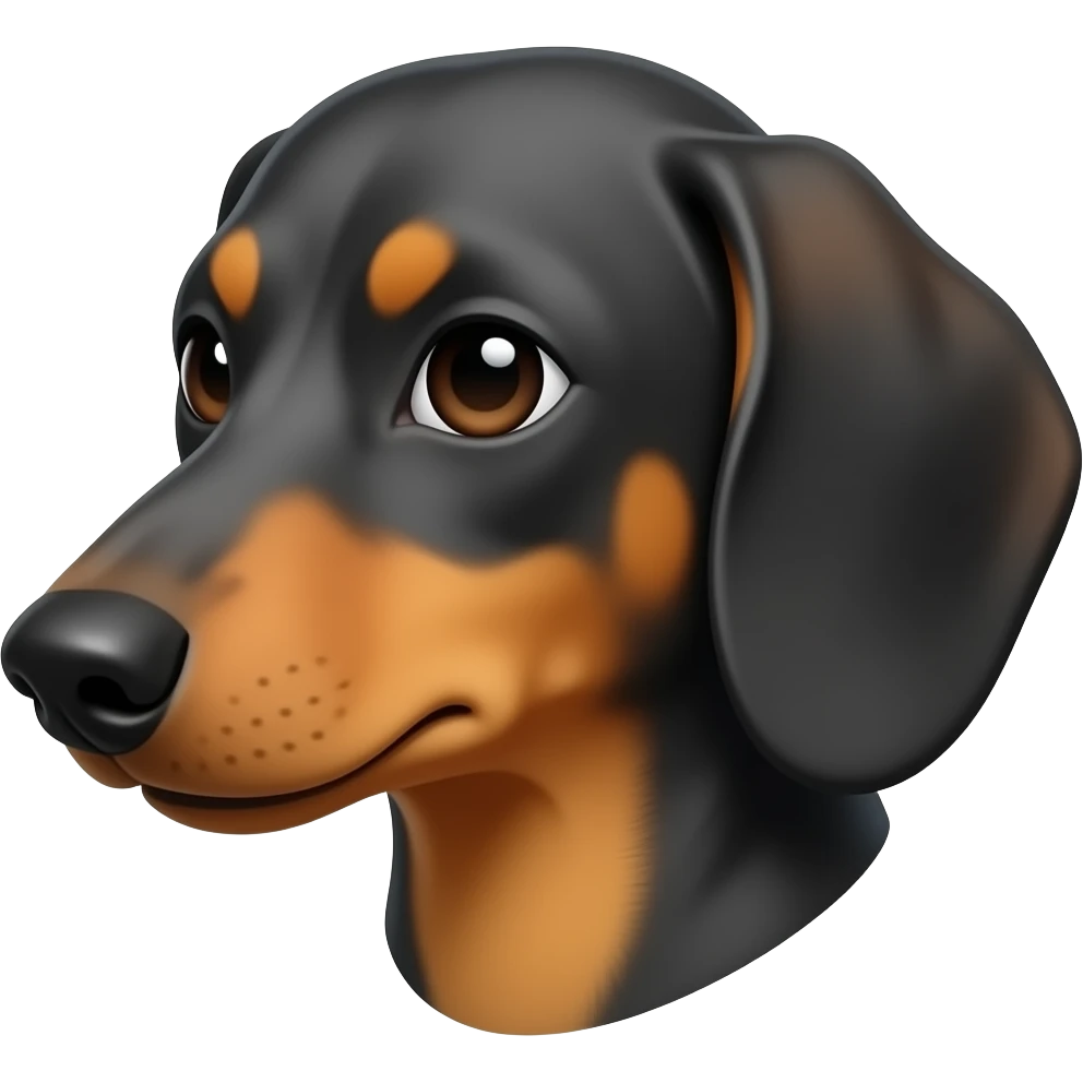 dachshund funny side eye emoji