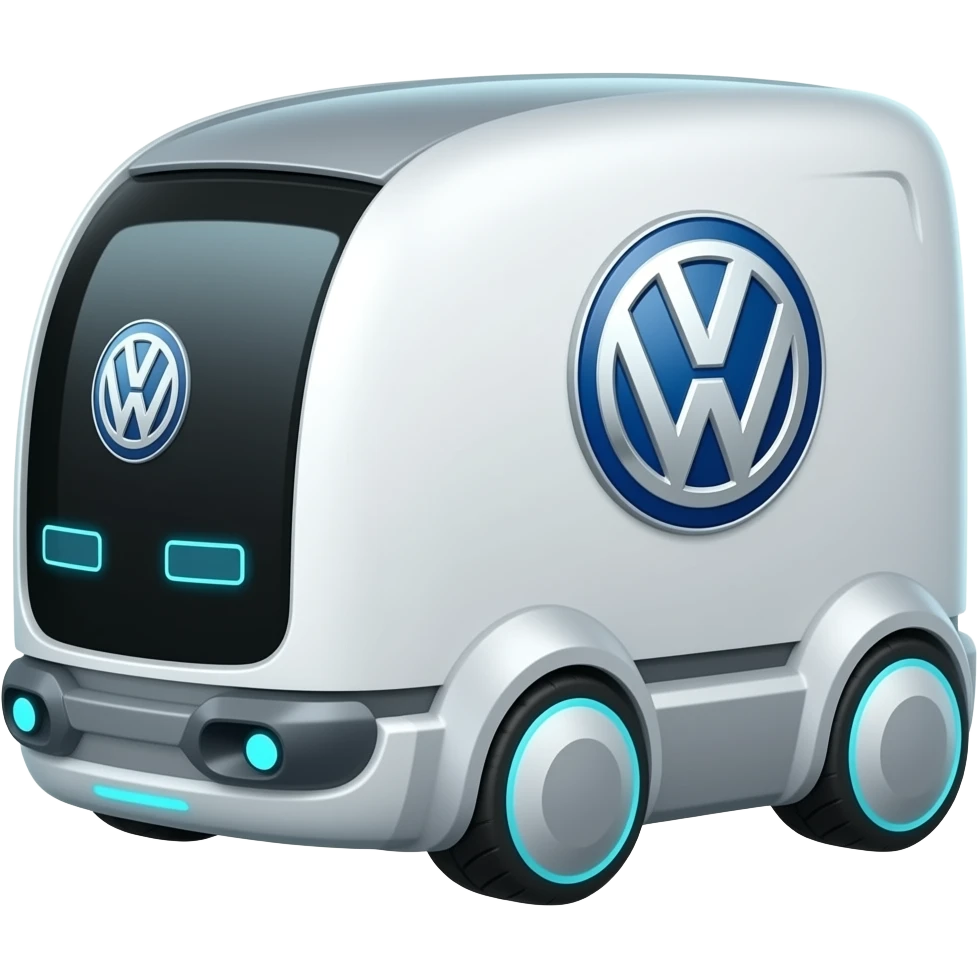 volkswagen delivery robot emoji