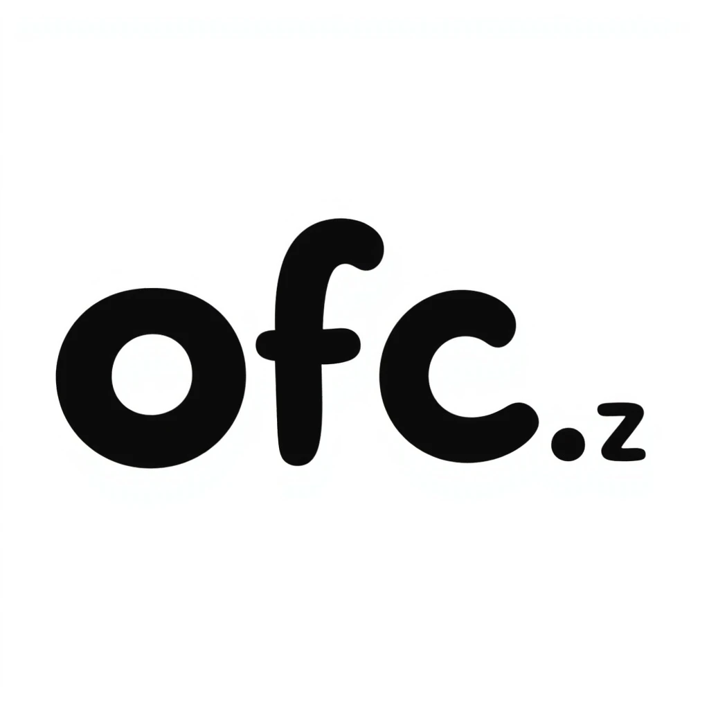 OFC letters, handwritten script, as a logo emoji