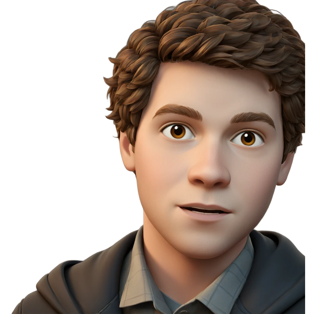 brown haired boy portrait emoji