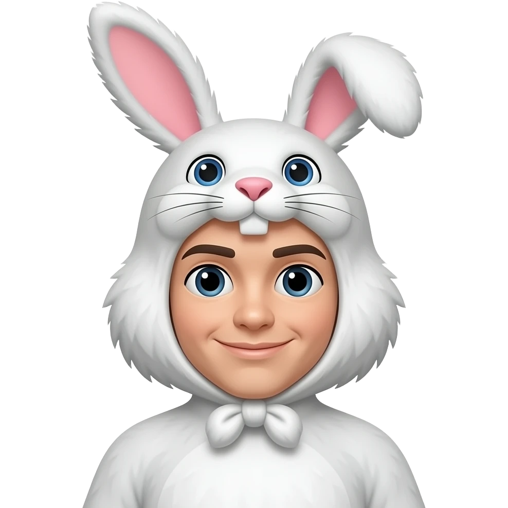 in a hare costume emoji