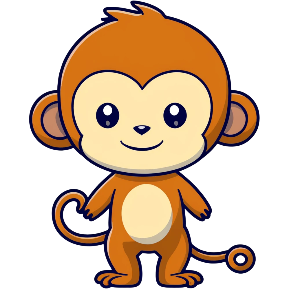 Person mixed with monkey emoji