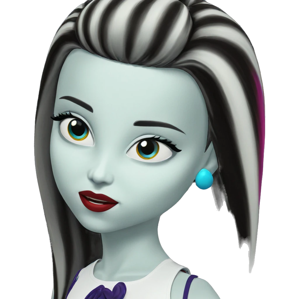 colorful portrait of a girl emoji