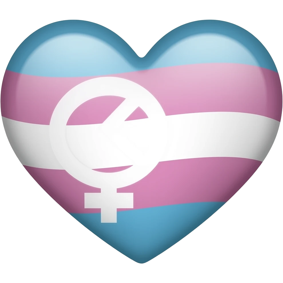 Lesbian flag heart emoji