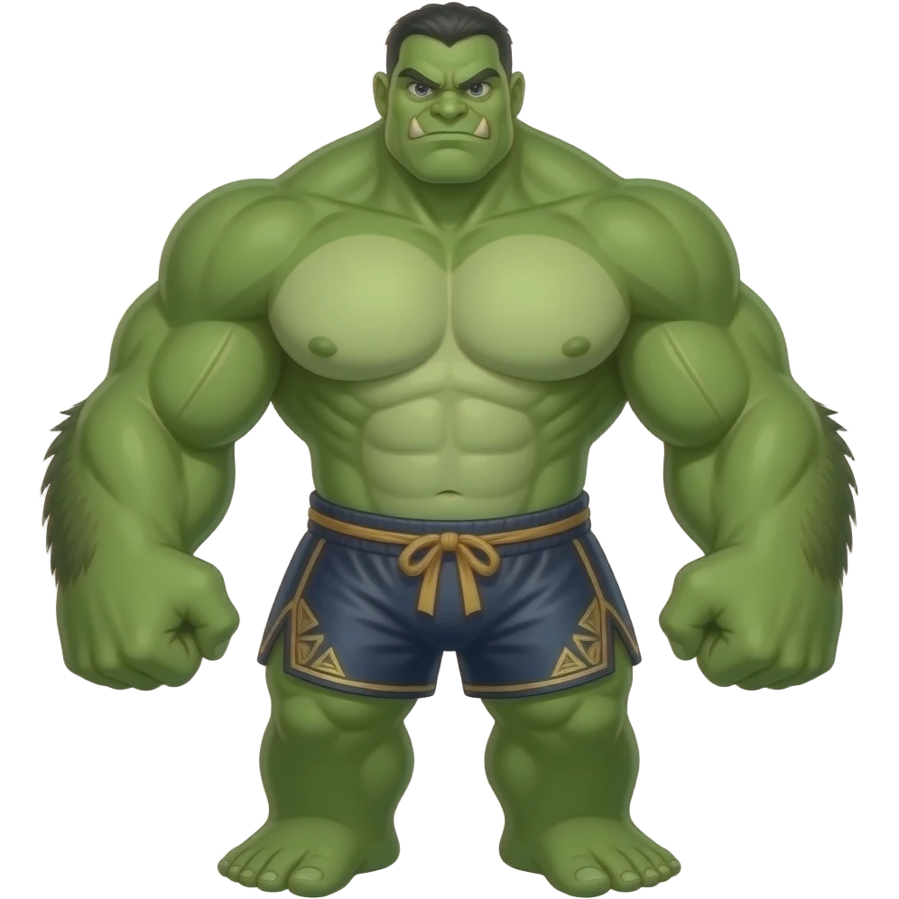 Not green tan female, Muay thai monster Boobs More monster not green emoji