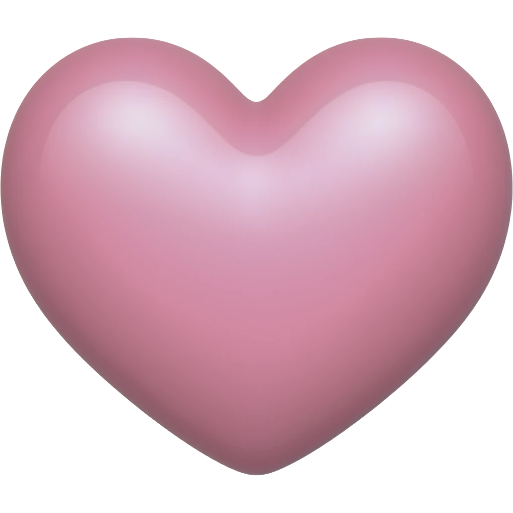 Light pink pretty heart emoji