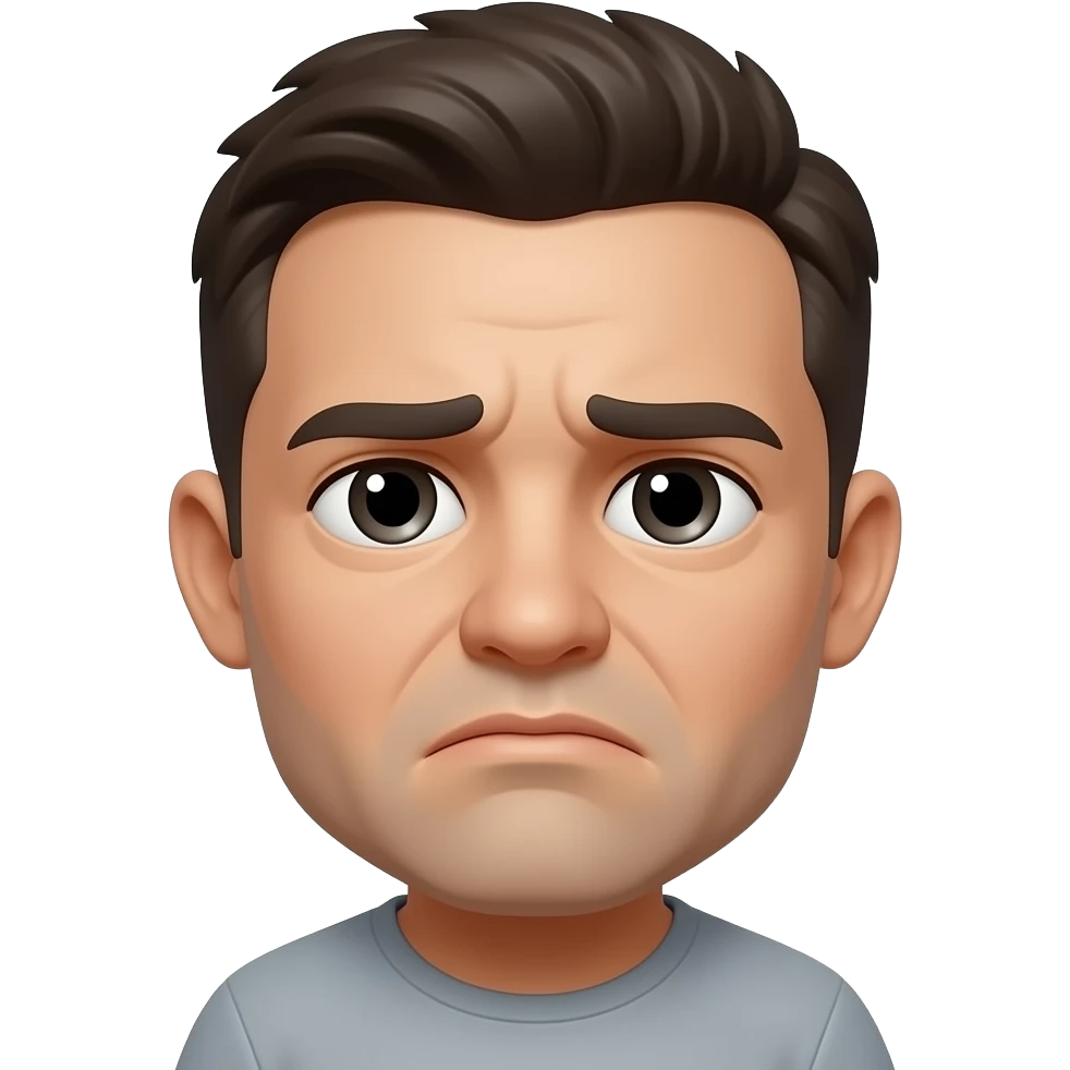 Reluctant face emoji