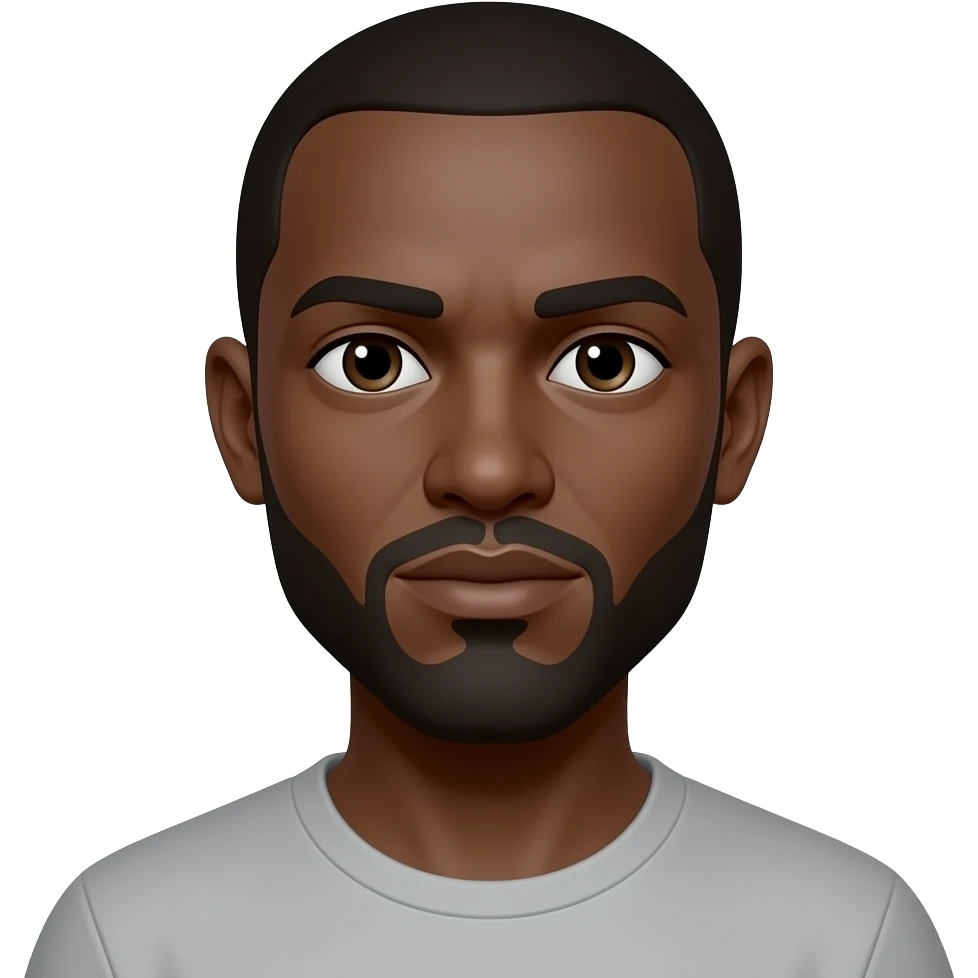 headless black man without a head emoji