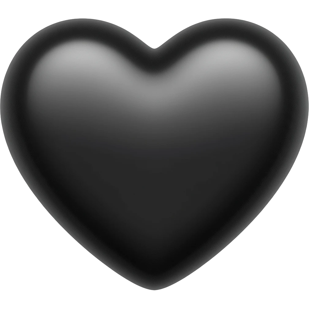 black heart emoji
