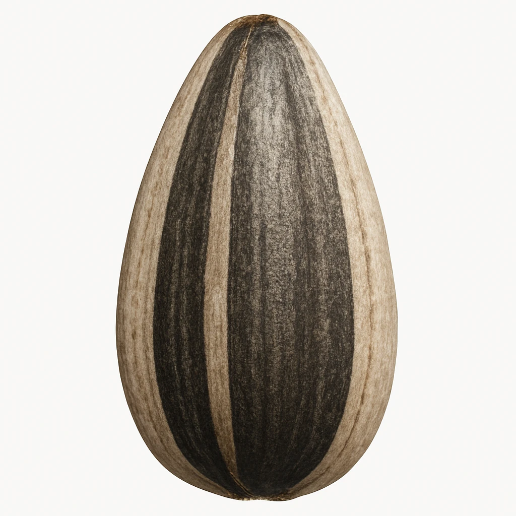 a single sunflower seed, realistic style emoji