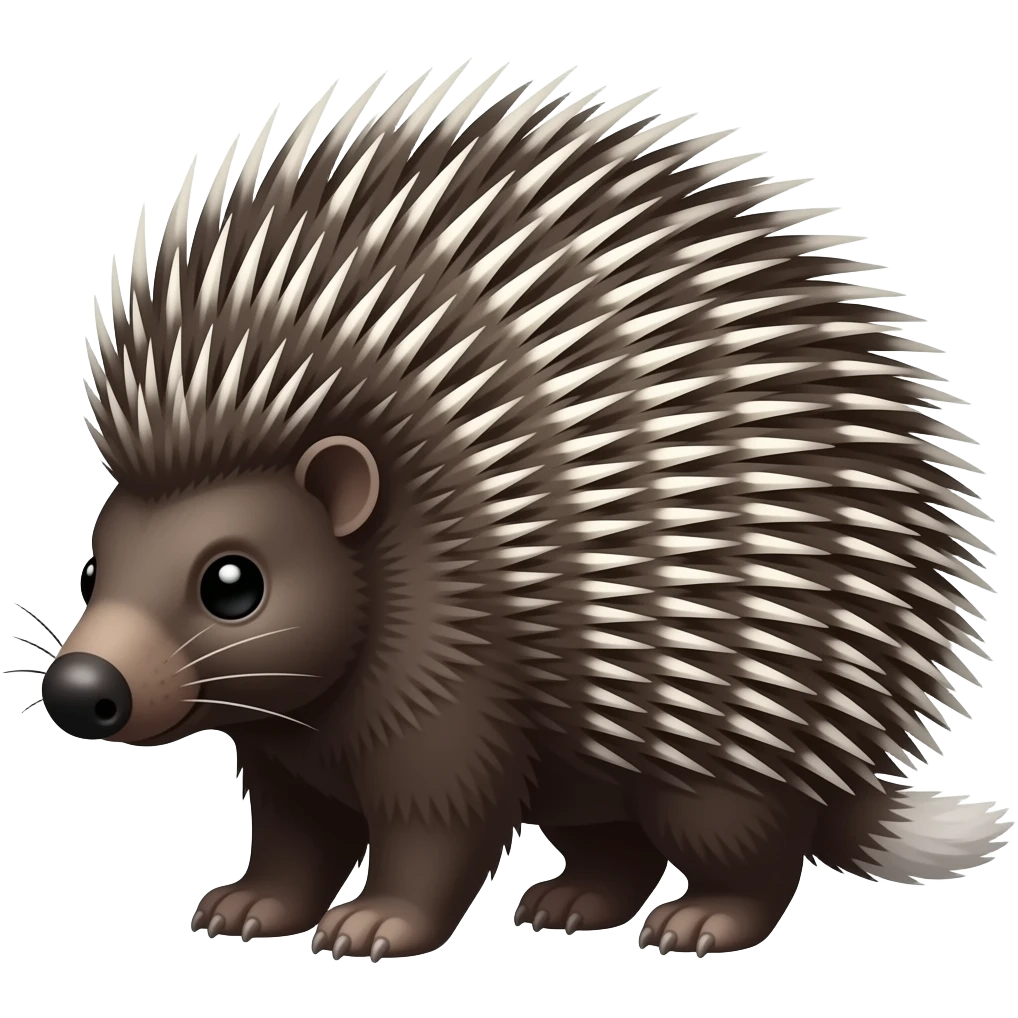 Crested porcupine emoji