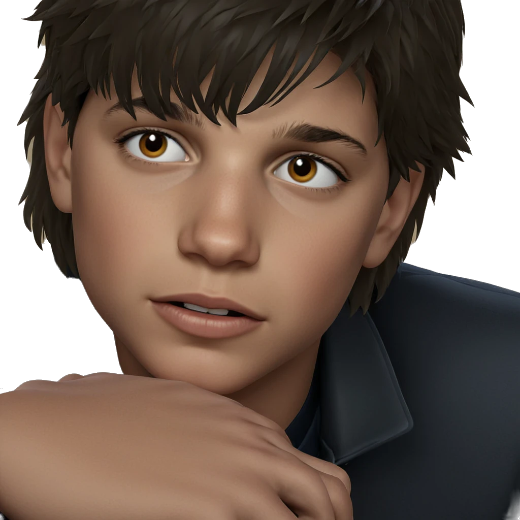 portrait of a boy in jacket emoji