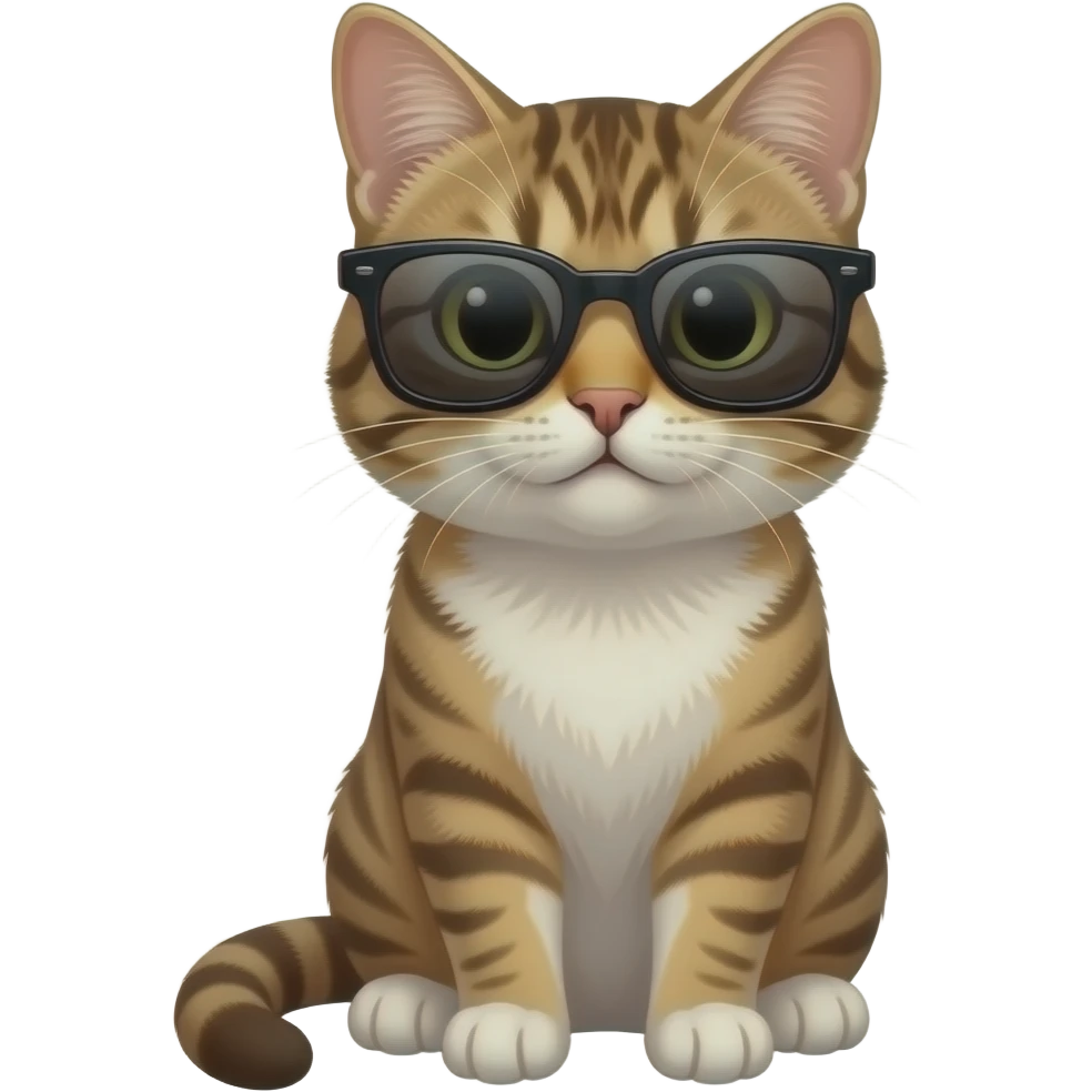 Cat wearing sunglasses emoji