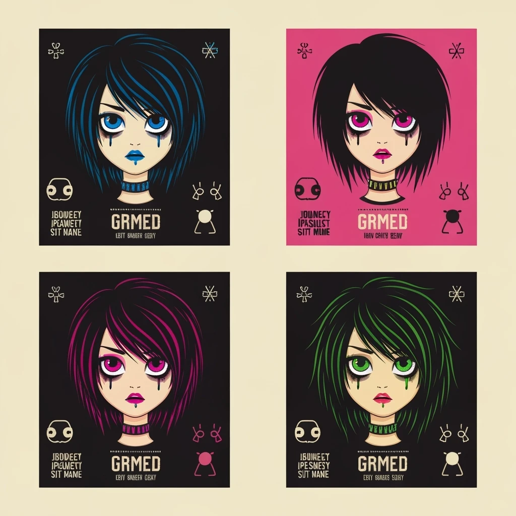 emo banner, cute, expressive, minimal, variation 4 emoji